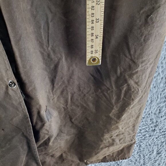 Driza-Bone Jacket Mens Large Brown Aussie Outback Long Oilskin Cotton Duster - Picture 6 of 9